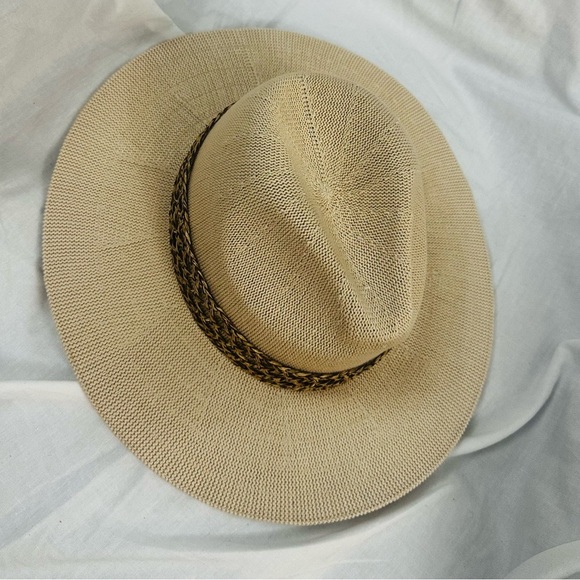 NWT Talbots Wide Brim Rancher Panama Hat Classic Boho Quiet Luxury Resort Vacay - Picture 5 of 7